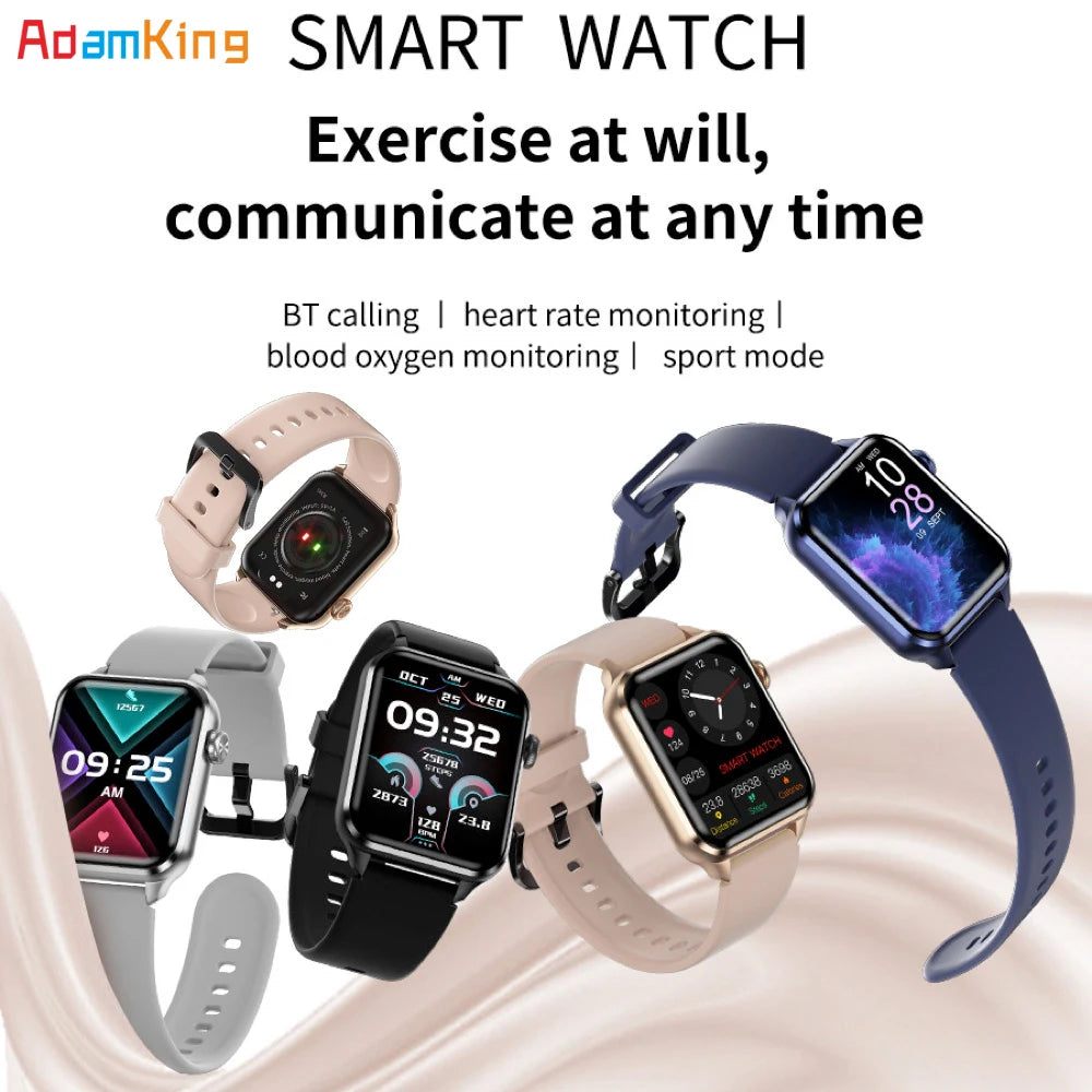 2024 Smart Watch New Smartwatch Men Dial Call Health Sport Heartrate Tracker Sleep Women Reminder Remote Weather Music News Push