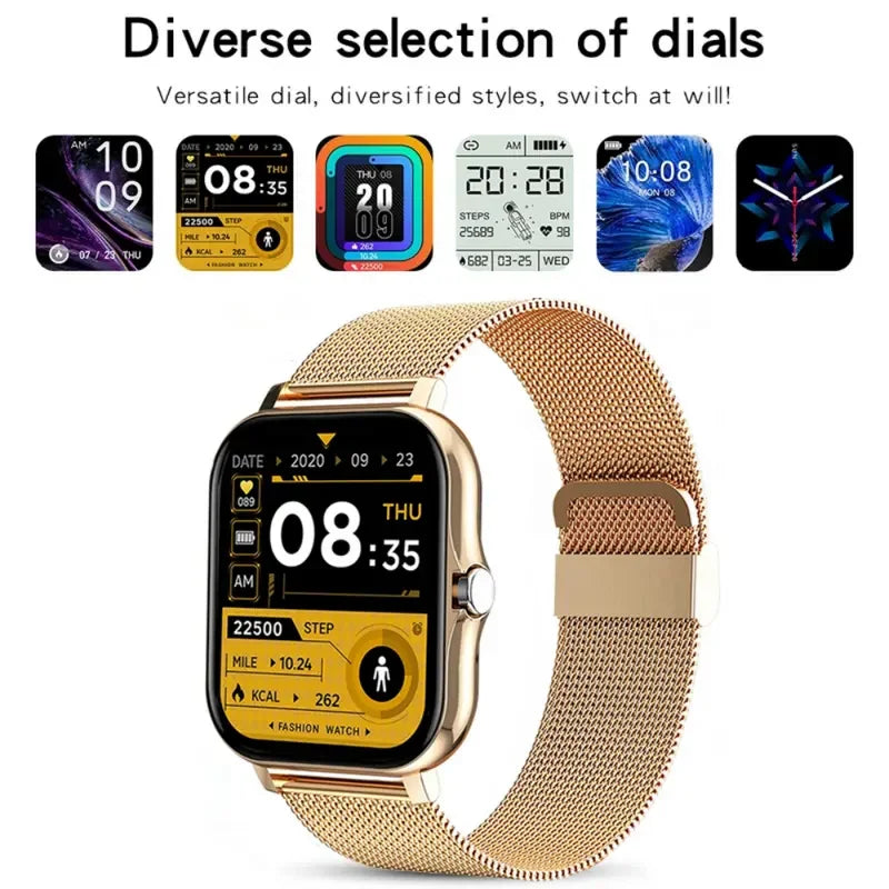 2024 New Smart Watch For Men Women Gift Full Touch Screen Sports Fitness Watches Bluetooth Calls Digital Smartwatch Wristwatch