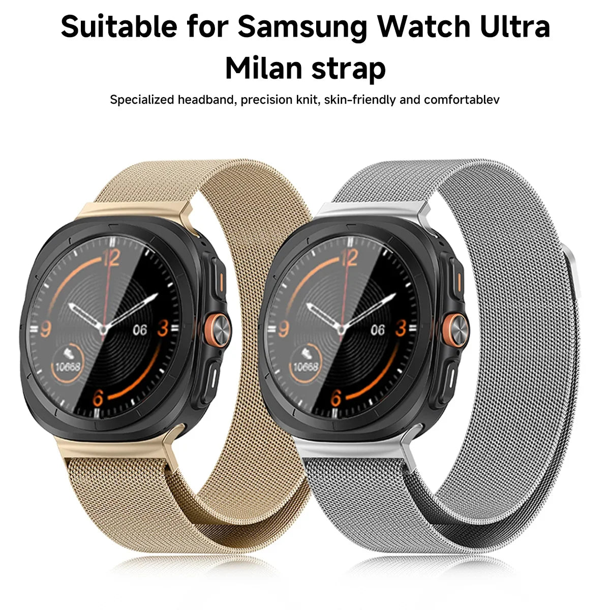 Milanese Loop Strap for Samsung Galaxy Watch 7 Ultra 47mm Magnetic Stainless Steel Bracelet for Galaxy Watch 7 Ultra Metal Band