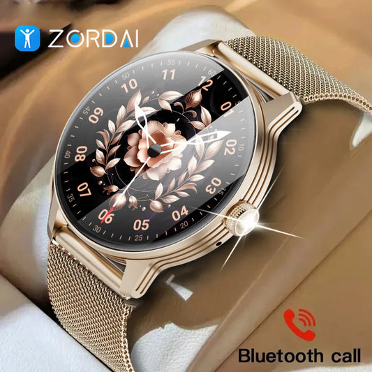 Zordai OD9 Women Smart Watch Women Heart Rate Blood Pressure Monitoring Bluetooth Call Smart Watches IP68 Waterproof Smartwatch