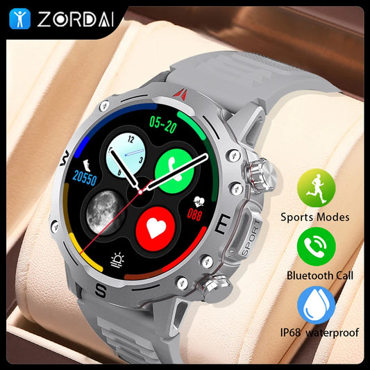 ZORDAI 2024 SmartWatch OD2 Waterproof 3ATM Bluetooth Call GPS Tracker Sports Watch NFC Health Monitoring Outdoor Smart Watch Men