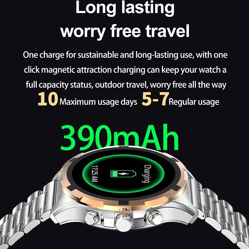 2024 New For Huawei Xiaomi Men Smartwatch Bluetooth Call 1.43" AMOLED HD Screen IP67 Waterproof 390Mah Battery NFC Smartwatch