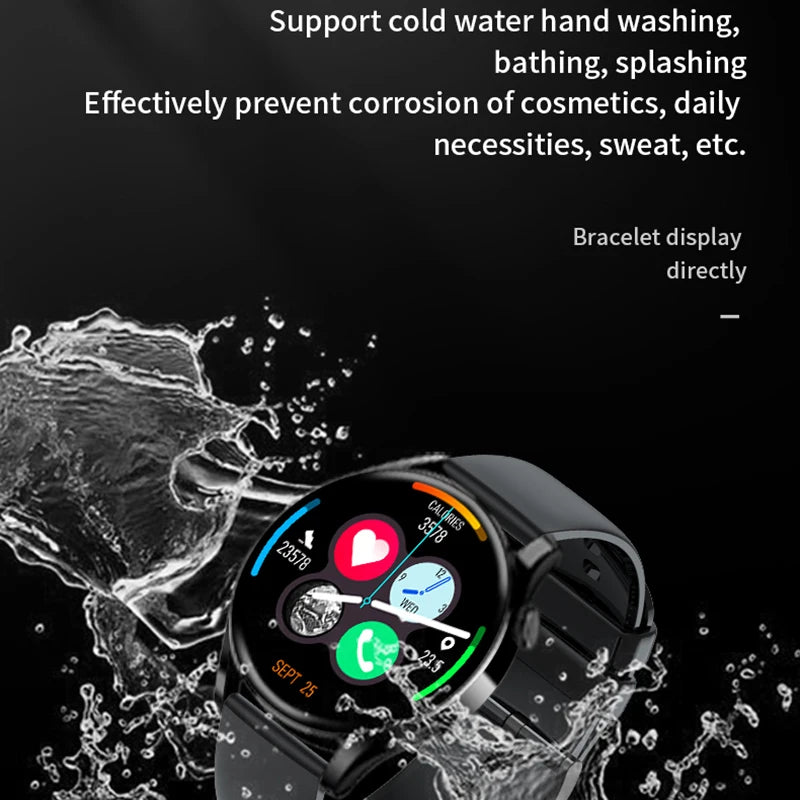 2024 New Bluetooth Call Smart Watch Men Full Touch Sport Fitness Watches Men Waterproof Heart Rate Smartwatch Man Android IOS