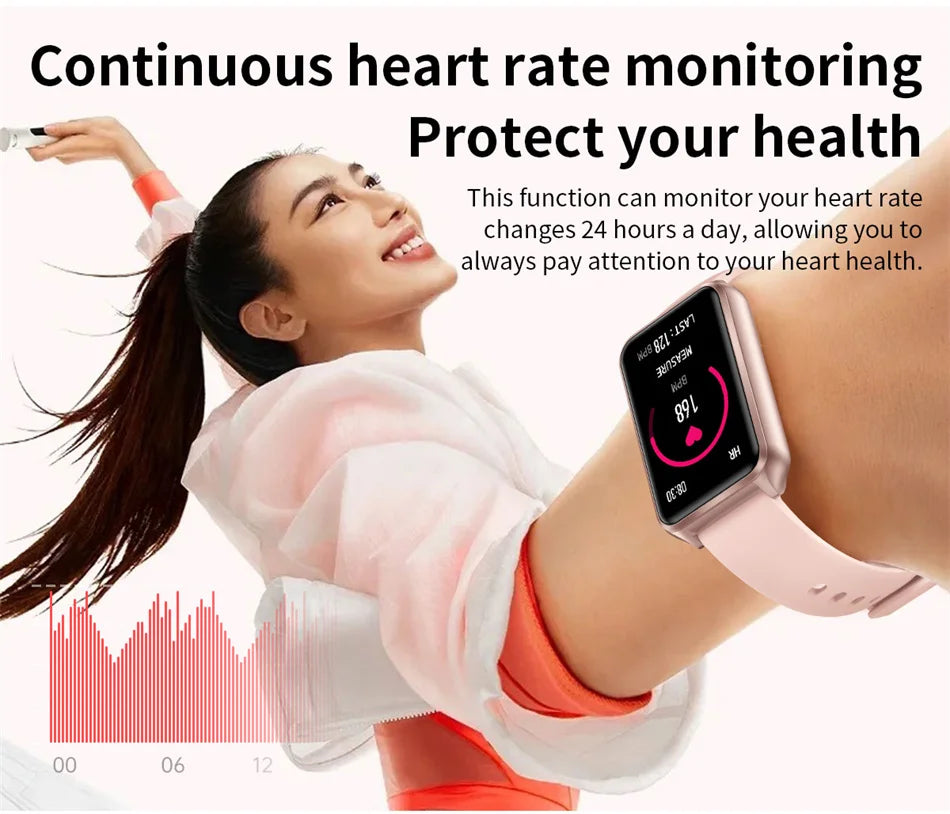 2024 New Fashion Women Smart Watch Heart Rate Custom Dial Multi Sport Fitness Bracelet Calling SmartWatch Men For Xiaomi Huawei