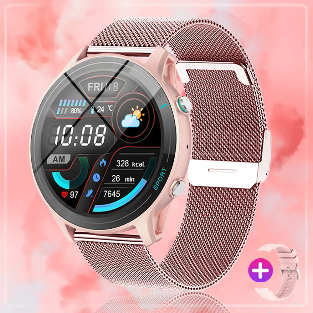 2024 New Smart Watch Women 1.52 Inch HD Screen GPS Sport Tracker Fitness Heart Rate Waterproof Bluetooth Call Smartwatch For Men