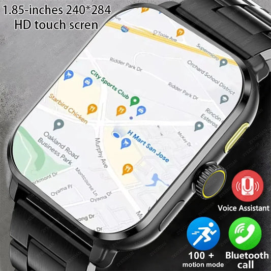 2024 New For Huawei Xiaomi AMOLED Smart Watch Men blood oxygen Bluetooth Call GPS Sport Tracker IP68 Waterproof Women Smartwatch