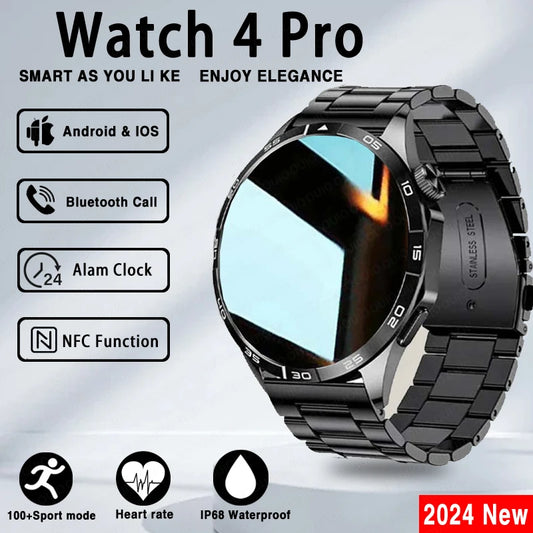 2024 New Original For Huawei Xiaomi GT4 Pro Smartwatch Men GPS tracking AMOLED 466*466 HD screen NFC Bluetooth Call smartwatch