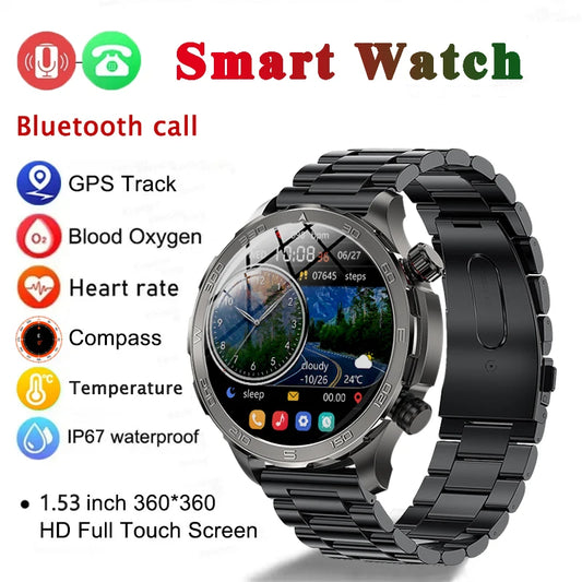 2024 New Smart Watch Bluetooth Call Multifunctional Watches IP67 Waterproof Clock Men Sport smartwatch GPS Track For Android ios