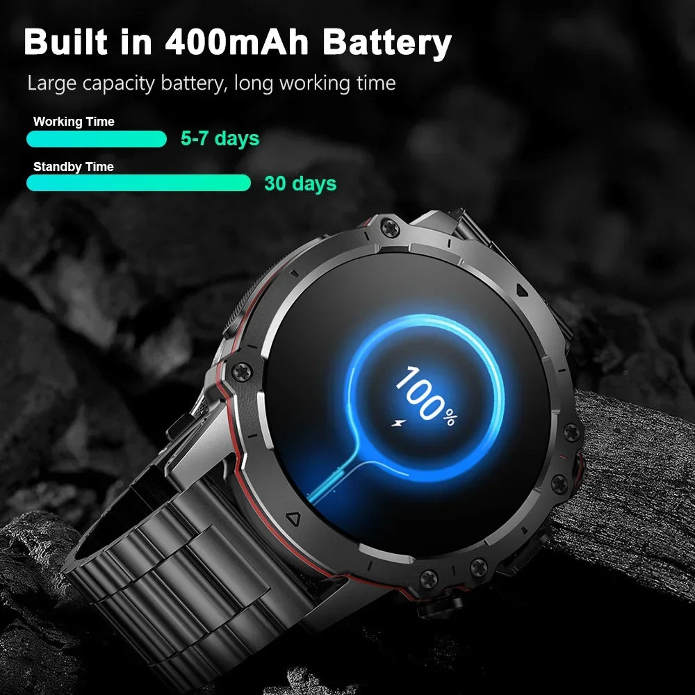 2024 New Military Multi Sports Smart Watches Men Heart Rate Monitor Bluetooth Call Waterproof Smartwatch for Xiaomi Android IOS