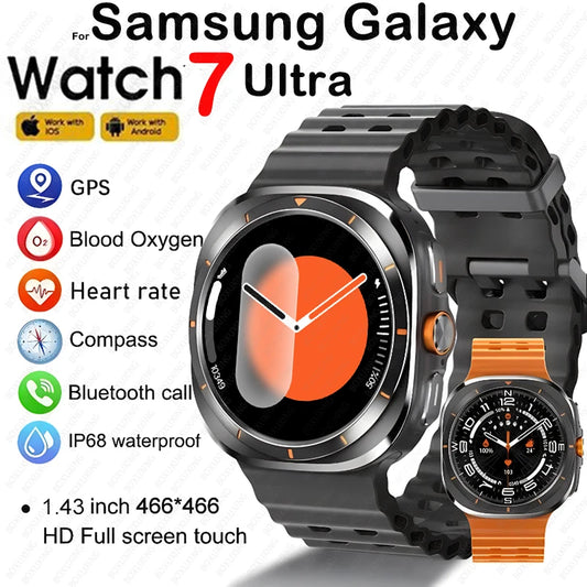 2024 New Galaxy Smart Watch 7 Ultra Men AMOLED Screen Multi-Function Sports Fitness Tracker Health Women smart watch for Samsung