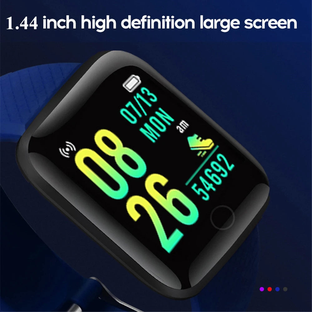 116plus Waterproof Smart Watch Smart Bracelet Step Counting Multi Sport Mode Message Reminder Heart Rate Monitor Blood Pressure