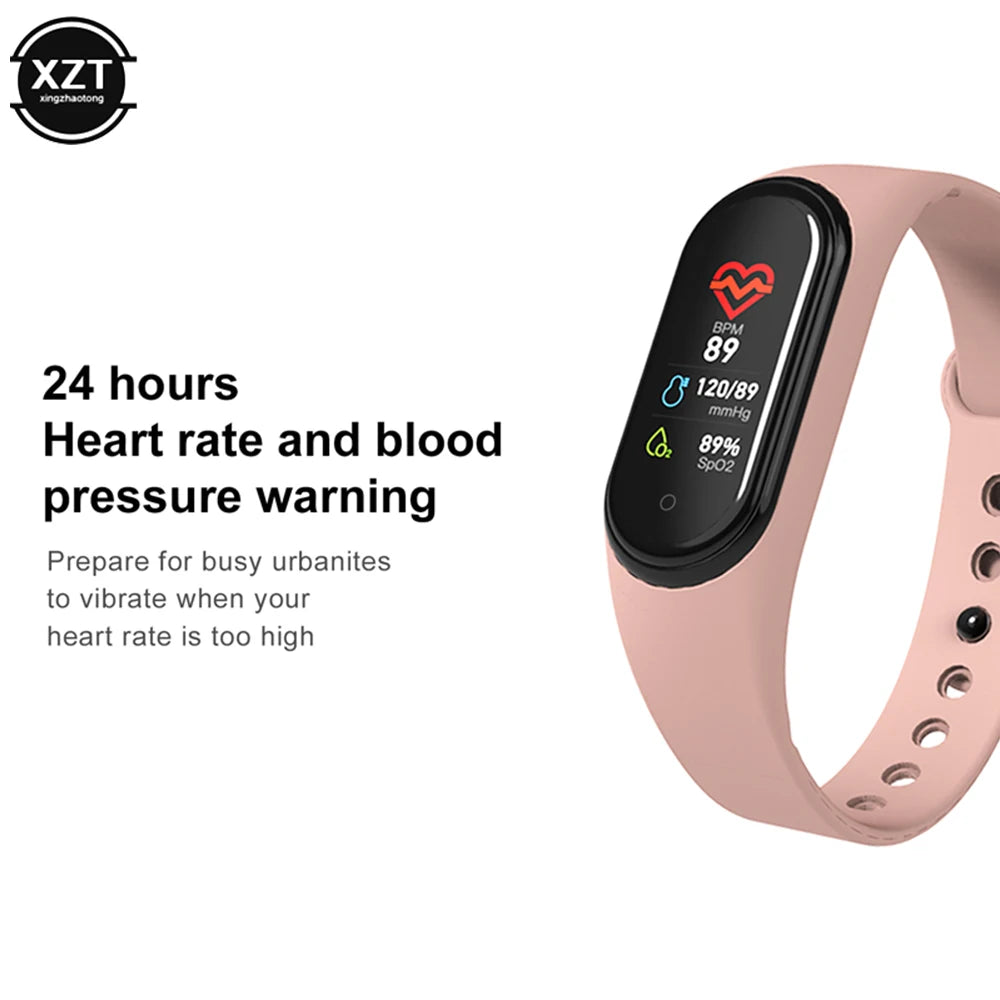 Digital Smartwatch Waterproof Watch Blood Pressure Heart Rate Monitor Pedometer Health and Sport Monitor