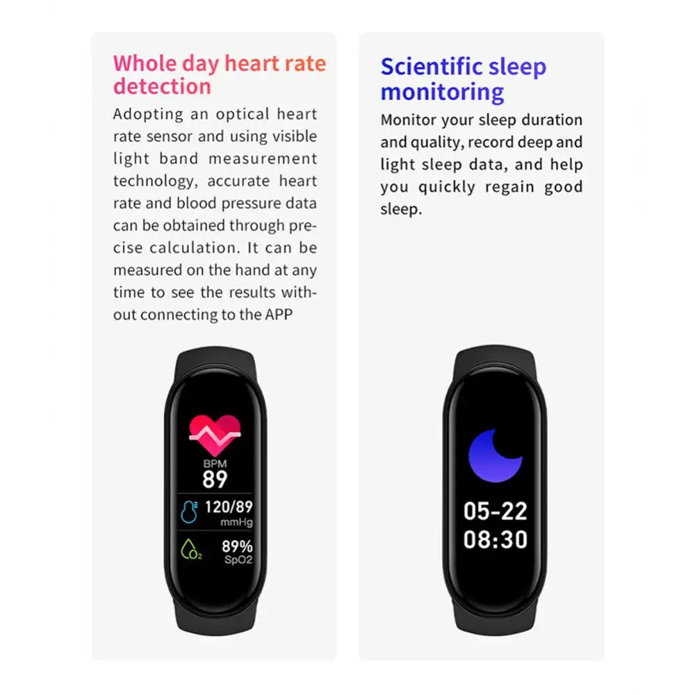 Mi Band 8 Smart Bracelet Heart Rate Blood Oxygen Sport Watch Waterproof Electronic Bracelet Fitness