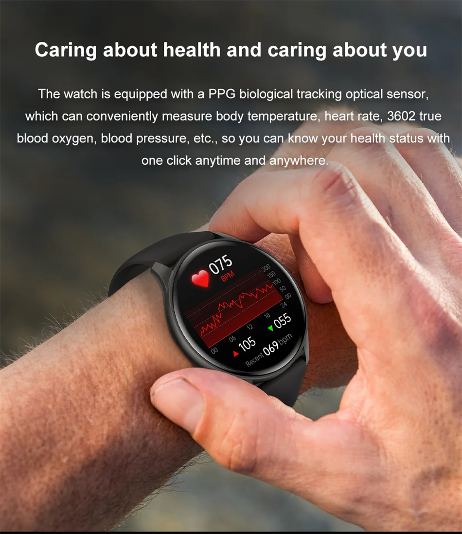 2024 New Smart Watch Women Heart Rate Blood Pressure Multiple Sports modes Fitness Tracker Bluetooth Call Smartwatch Men Lady