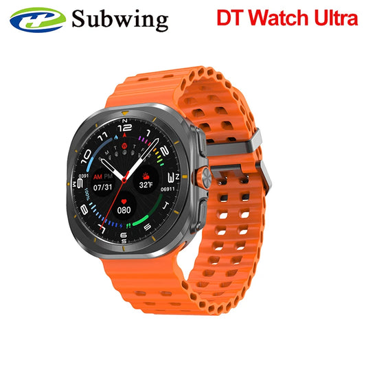 2024 DT Watch Ultra 7 Smart Watch AMOLED USB Disk 4GB Photo Album Wireless Charging Local Music Men Smartwatch Bluetooth Call