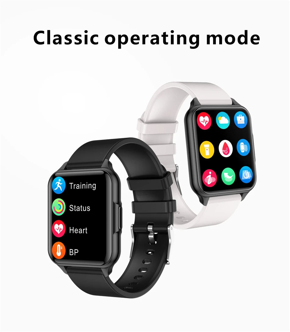 2024  New Smart Watch Body Temperature Flashlight Call Reminder Smartwatch Custom Wallpaper Sports Fitness fashion Watch For Men