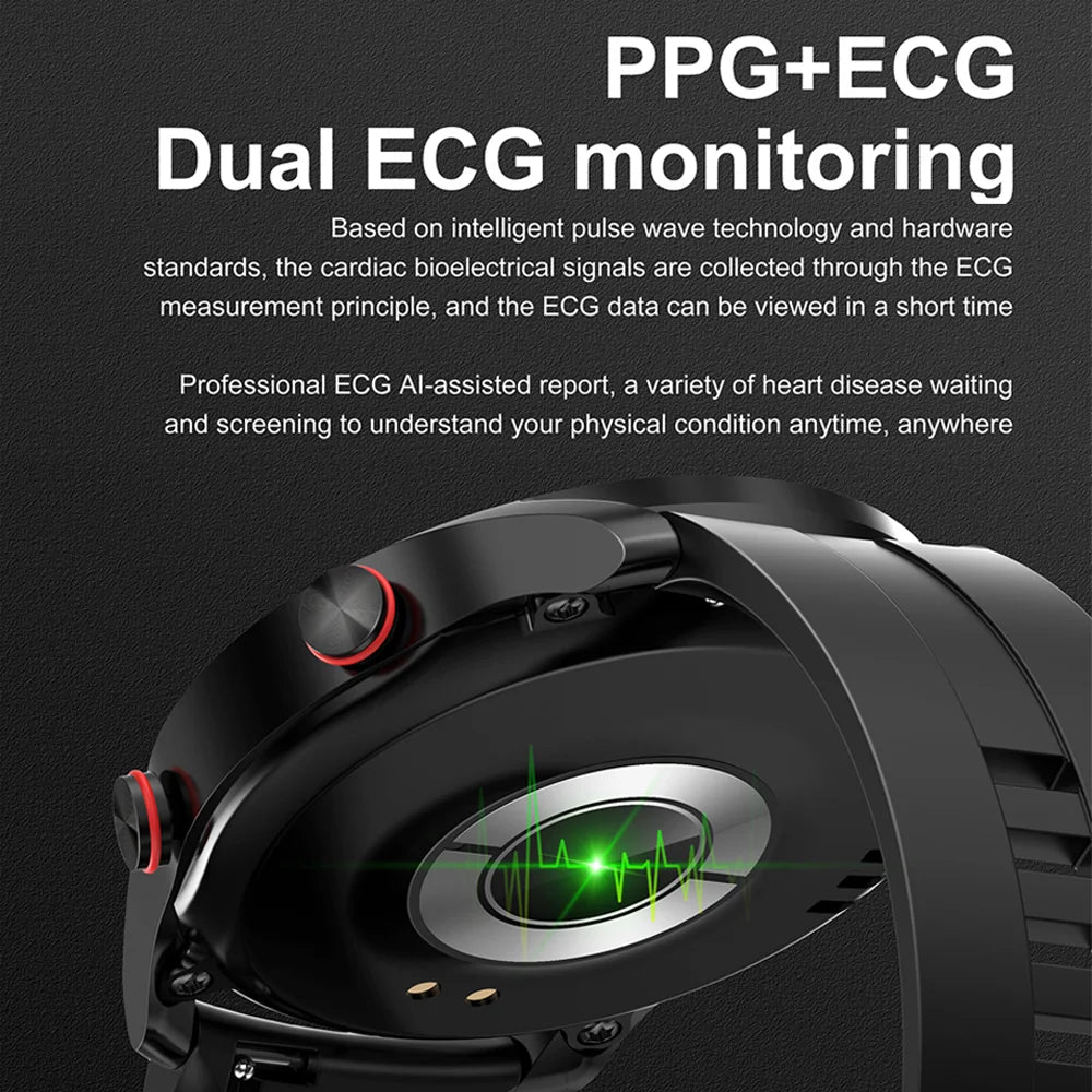 2024 New For GT3 Pro Smartwatch Men GPS Tracker ECG+PPG Heart rate Blood oxygen Waterproof Bluetooth Call Smart Watch For Huawei