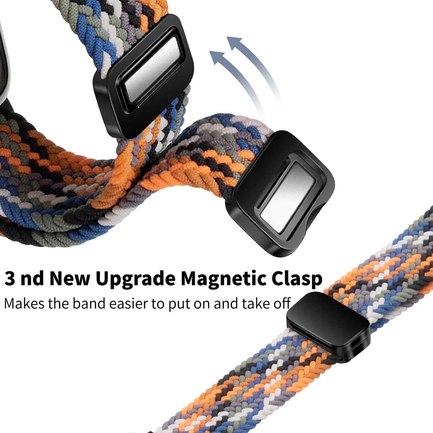 Braided Solo Loop For Samsung Galaxy Watch Ultra Strap 47mm Accessories Magnetic Bracelet Galaxy Watch 7 Ultra Band 47mm band