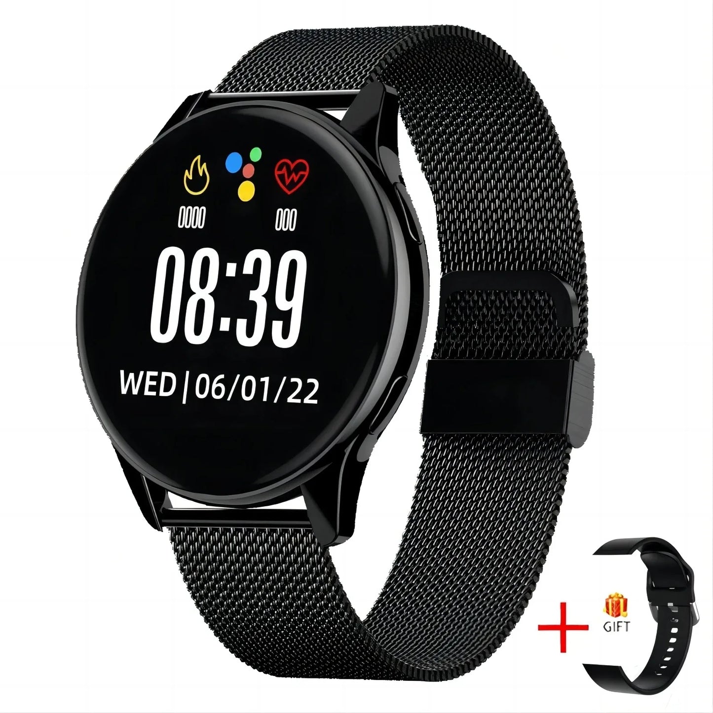 Men Women Smarthwhatch 2024 AMOLED Screen Bluetooth Call Ultra Thin Smart Watch Heart Rate Sports Modes Watches Music Smartwatch