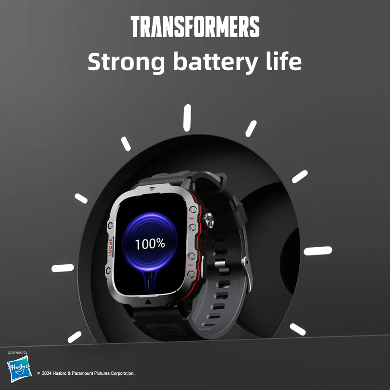 Transformers TF-H01 Smart Watch Multifunctional Sport Step Health Call Message Remind Smartwatch 2024 Alarm Clock Band Choice