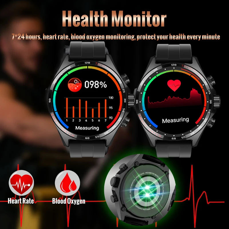 XUESEVEN SK27 New Bluetooth Smart Watch 1.58inch GPS Track NFC Heart Rate Fitness Sports IP68 Waterproof Smartwatch For Men 2024