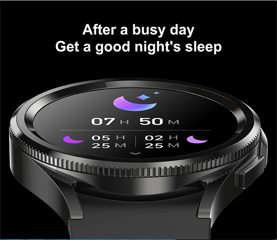 For Samsung Galaxy Watch6 Classic Smartwatch Men GPS Sports Health Heart Rate Waterproof Bluetooth Call Smart Watch 2024 New