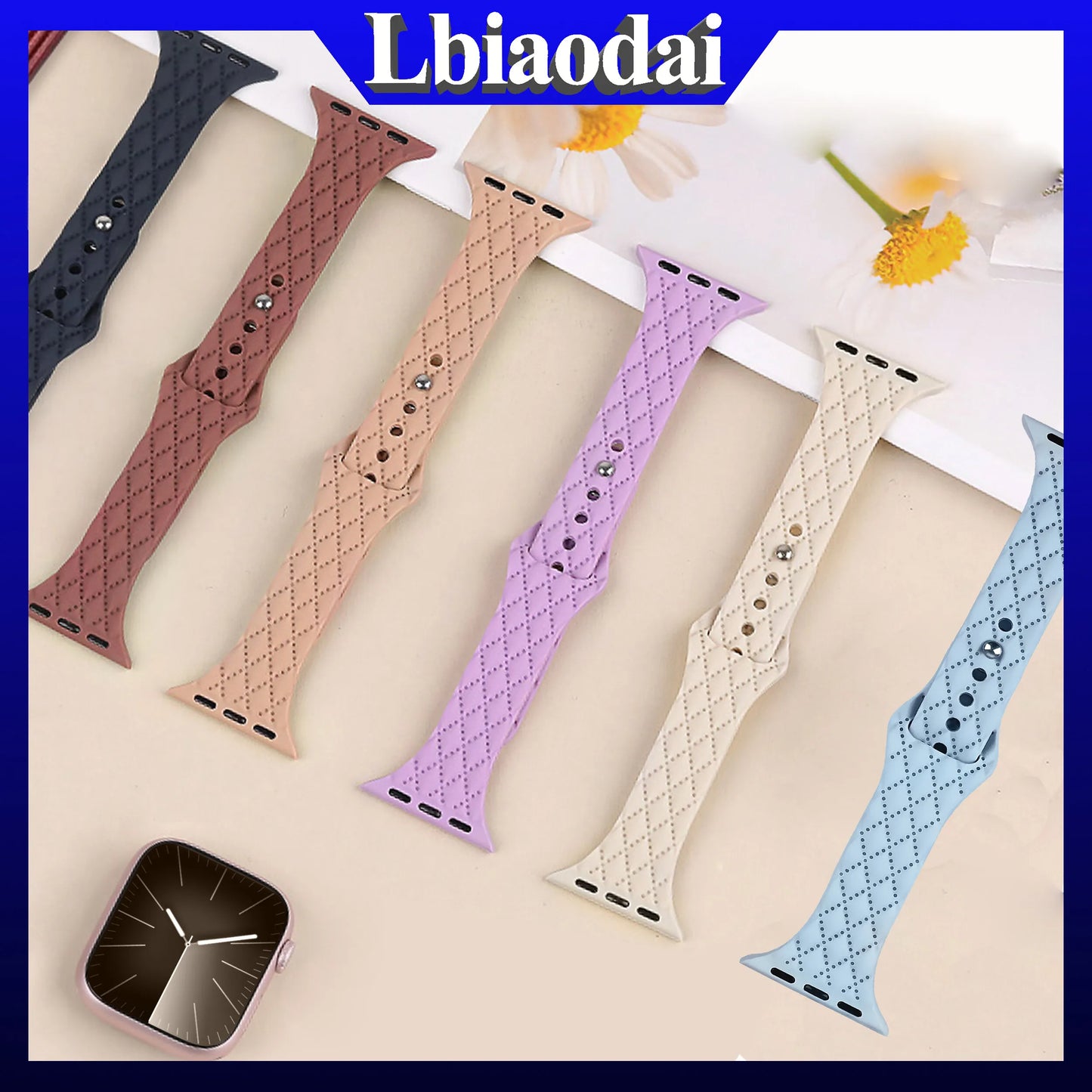 Slim Silicone strap For Apple Watch Band 41mm 40mm 45mm 44mm 49mm 38mm 42mm bracelet iwatch ultra 2 series se 7 6 5 4 3 8 9