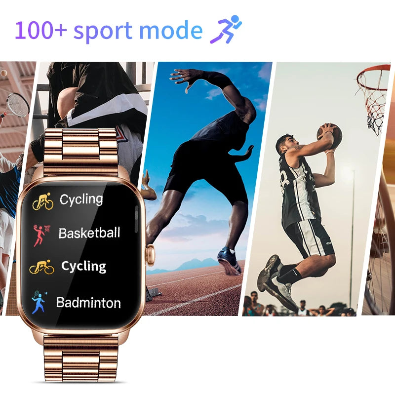 2024 Women motion Smartwatch Bluetooth Call Sleep Monitor Multifunctional mode Watch For Men Smart Watch Full Screen New product