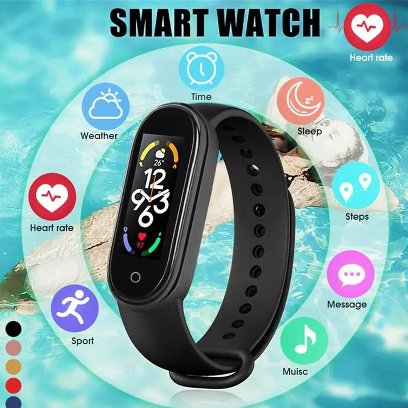 M7 Smart Watch Smartband Heart Rate Smartwatch Fitness Tracker Blood Pressure Sport Bracelet for Mi Band 7 Men Women