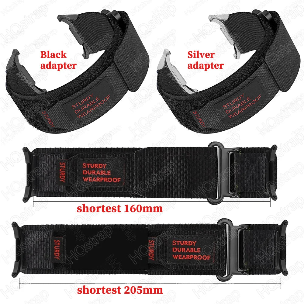 New Sport Nylon Loop Strap for Samsung Galaxy  Watch 7 Ultra 47mm Band Bracelet for Samsung Watch 7 Ultra Watchbands Accessories