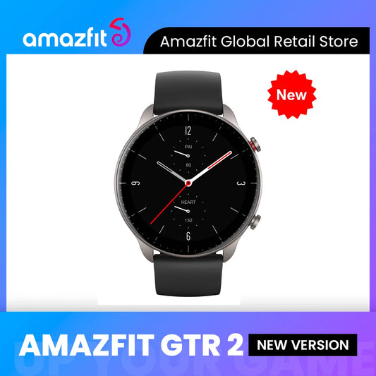 [New Version] Amazfit GTR 2 New Version Smartwatch 46mm  Alexa Curved Bezel-less Design Ultra-long Battery Life Smart Watch