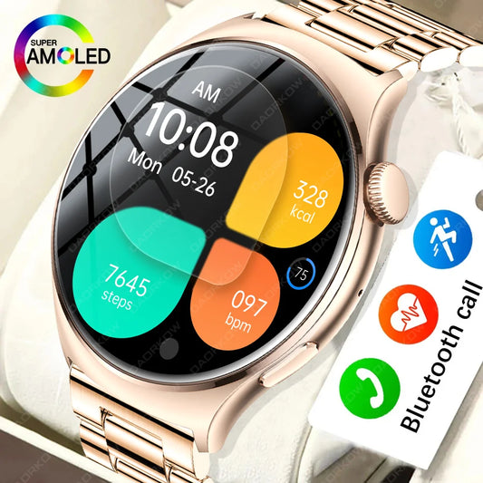 2024 Smartwatch Women 466*466 AMOLED 1.43" HD Screen Always Display Time Bluetooth Call IP67 Waterproof Sports Smart Watch Men