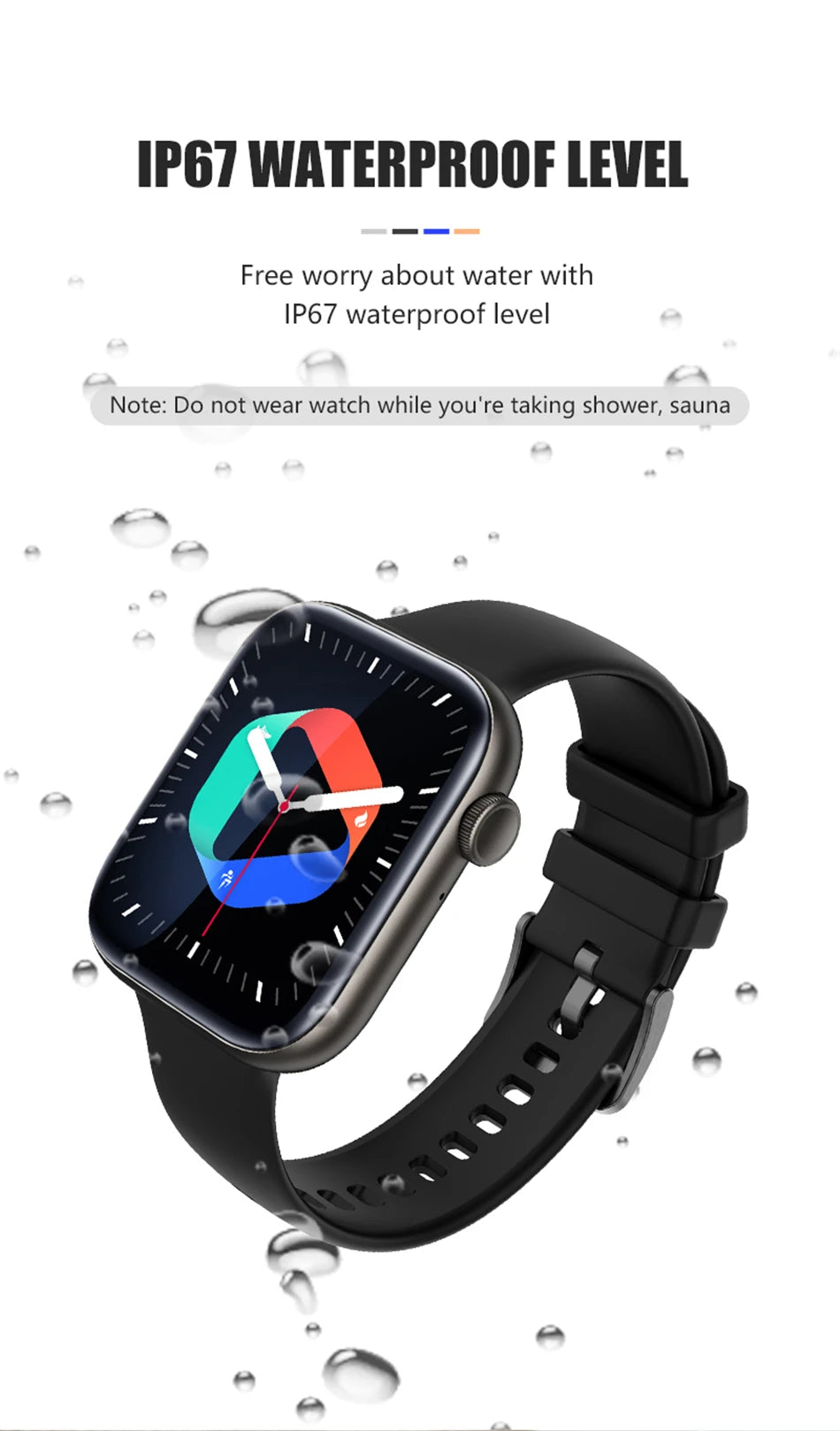 2024 New Waterproof Watches HD Bluetooth Call Smartwatch Men Support 120 Sports Women Rotary Keys Smart Watch 1.81 Inch+Box