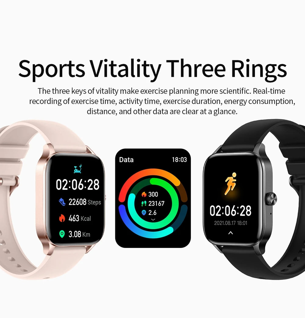 Smart Watches Women Smart Watches Smartwatch Man 2024 1.85" Large Display Heart Rate 100+ Sport Mode Bt Calls For Apple Iphone