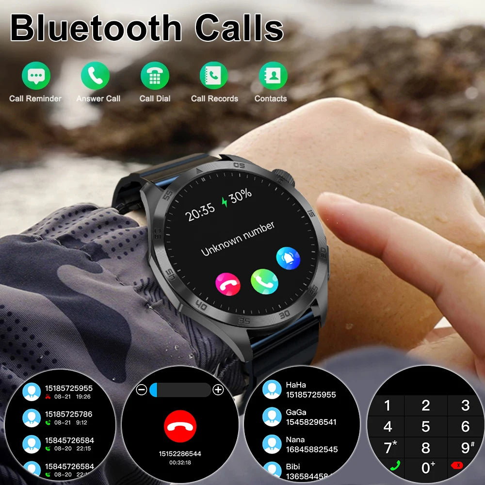 2024 New For Android iOS Smart Watch Men Bluetooth Call Health Blood Sugar Uric Acid Blood Oxygen Smartwatch Women ECG+PPG+HRV