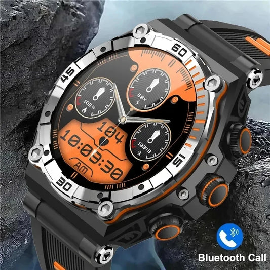 2024 New AMOLED Smart Watch Men Bluetooth Call Clock Outdoor Sports Fitness Health Monitoring Watches Waterproof Smartwatch Men