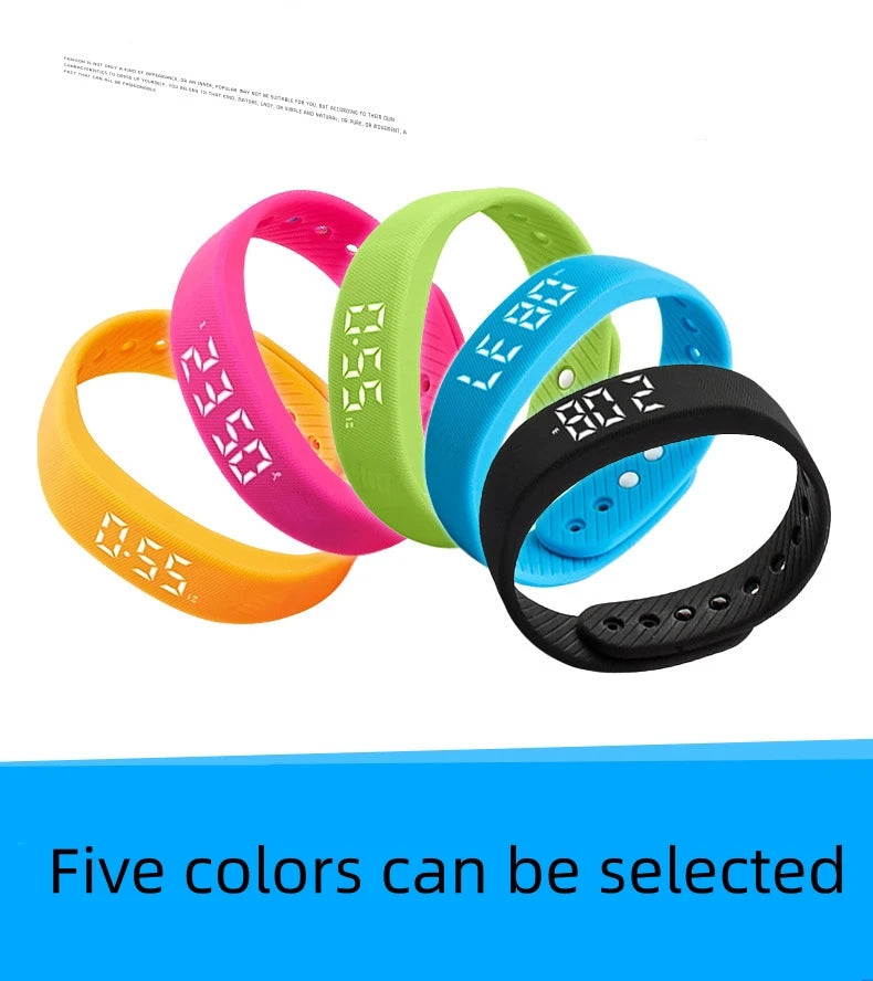 Smart Bracelet LED Digital Waterproof Smart Clock Smartband With running pedometer Monitor Smart Band Vibration Alarm Reminder