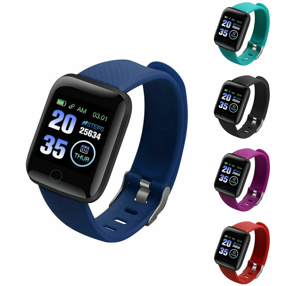 Smart Watch 1.44 Inch Touch Screen Fitness tracker Smartwatch Heart Rate Sleep Monitoring Pedometer Sports Watch For Men Women