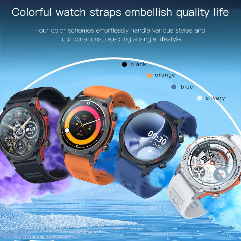 RollsTimi Smart Watch 2024 NEW Mens Smartwatch Bluetooth Call Multi Sprot Model Watch Health Monitoring Stop watch Reloj hombre