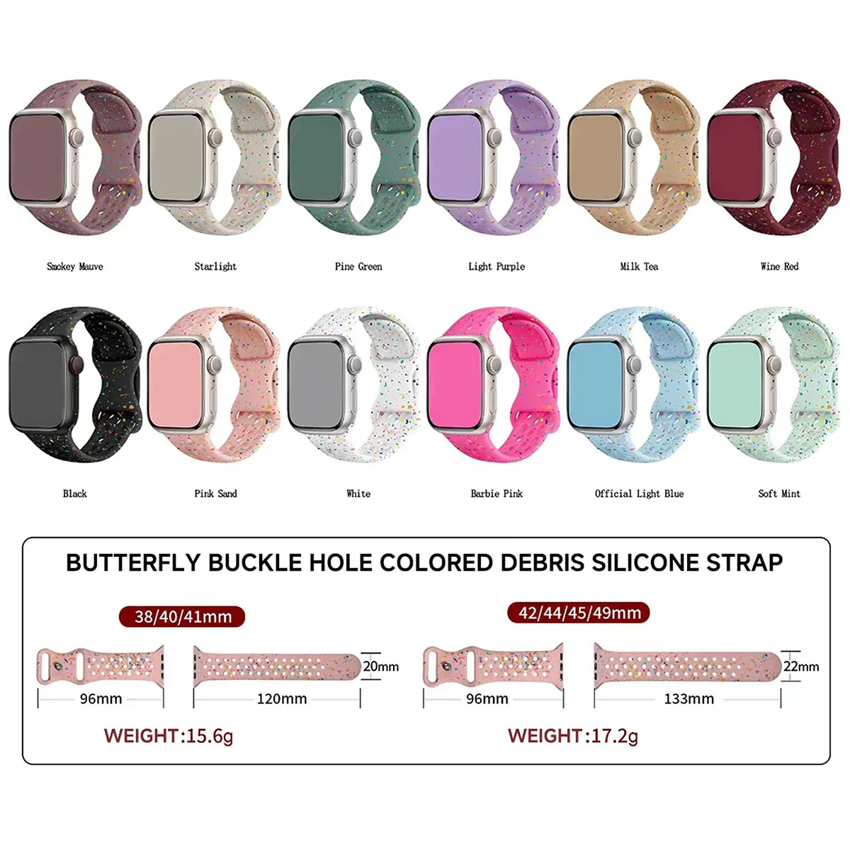 Silicone Strap for Apple Watch Band Ultra 2 49mm 42mm 45mm 44mm 41mm Transparent Jelly Bracelet IWatch Series 9 8 7 6 5 SE 4 3