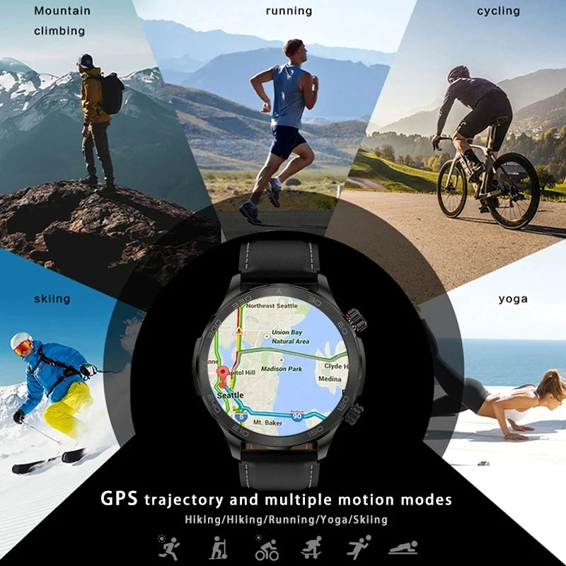 2024 New Smart Watch Bluetooth Call Multifunctional Watches IP67 Waterproof Clock Men Sport smartwatch GPS Track For Android ios