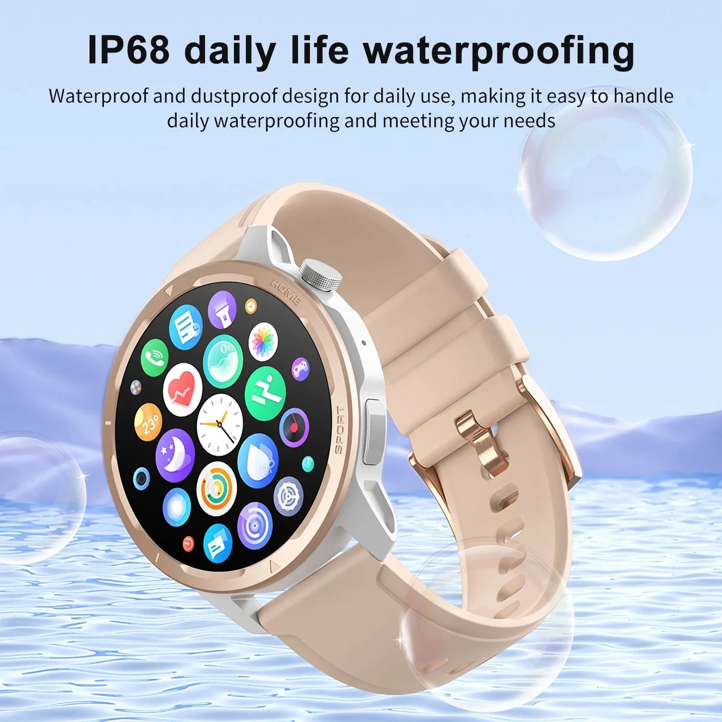 Bluetooth Call Smart Watch Men Women 1.39" Large Screen 100+ Sports Modes Smartwatch Man Monitor GPS Fitness Tracker 2024 New