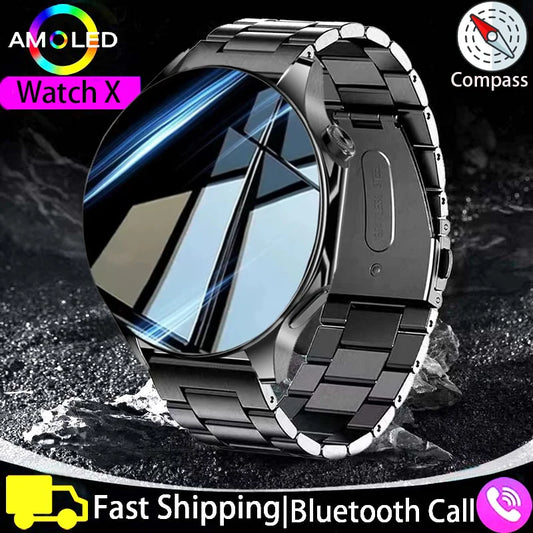 2024 New IP68 waterproof smartwatch for Men GPS Tracking AMOLED 466*466 HD screen NFC Bluetooth Talking Watch for Huawei Xiaomi