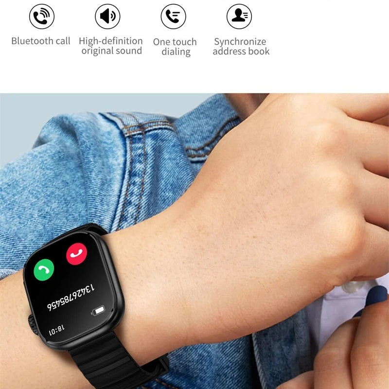 2024 New Smart Watch Men Full Touch Screen Sport Fitness Bracelet Bluetooth Call For Xiaomi HuaWei iPhone Smartwatch Women