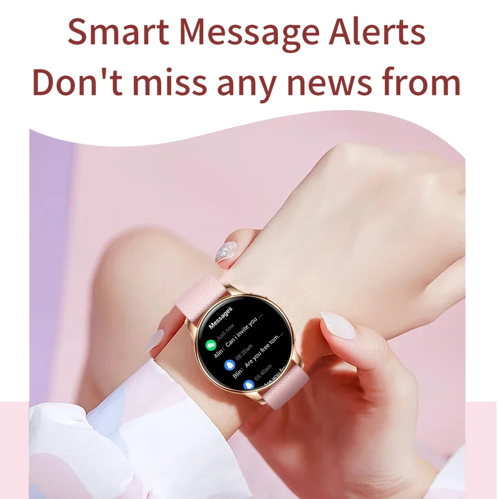 2024 New Bluetooth Call Smart Watch Women Men 1.32 " AMOLED 466*466 HD Pixel Display Heart Rate Blood Pressure Smartwatch Woman