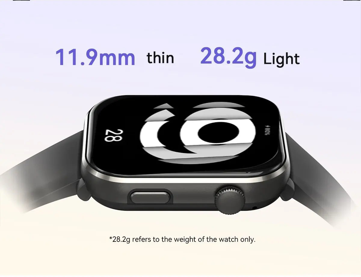 OSCAL Blackview R60 Smartwatch 1.96 Inch HD Sports Watch IP68 Waterproof Android iOS for Men Women Pedometer, Activity Tracker