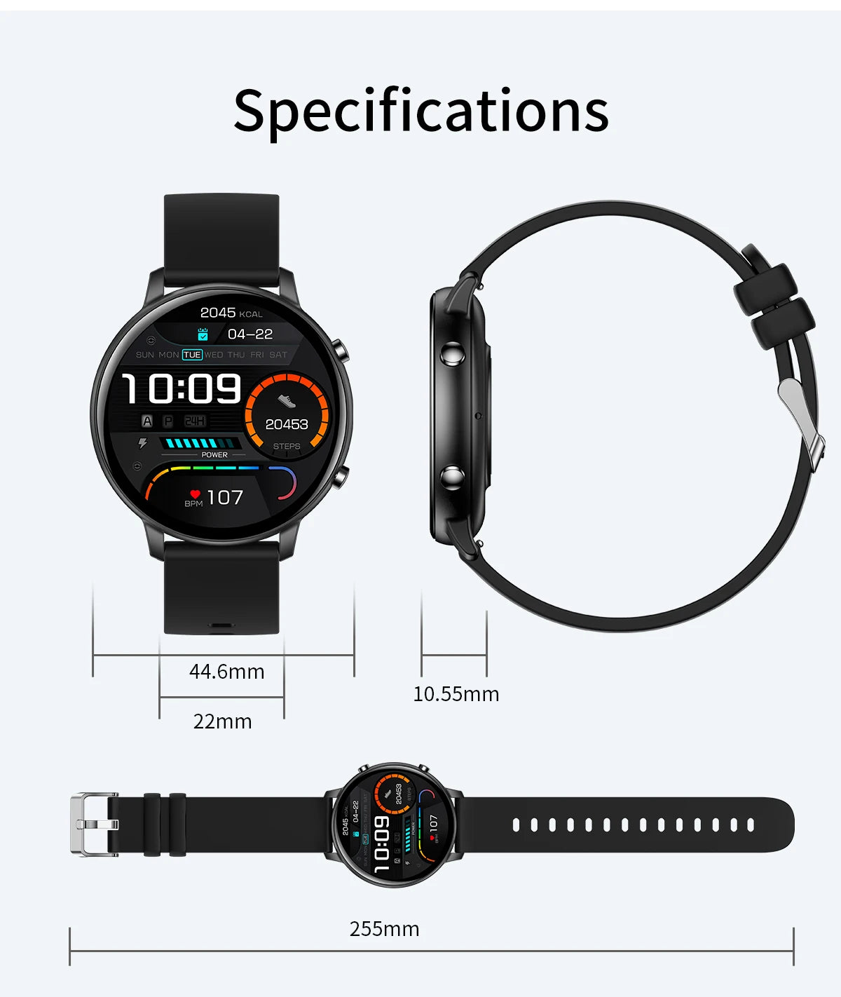 2024 New Smart Watch Men IP68 Waterproof Full Touch Clock Sport Fitness Tracker Women Smartwatch for Android Xiaomi phone iPhone