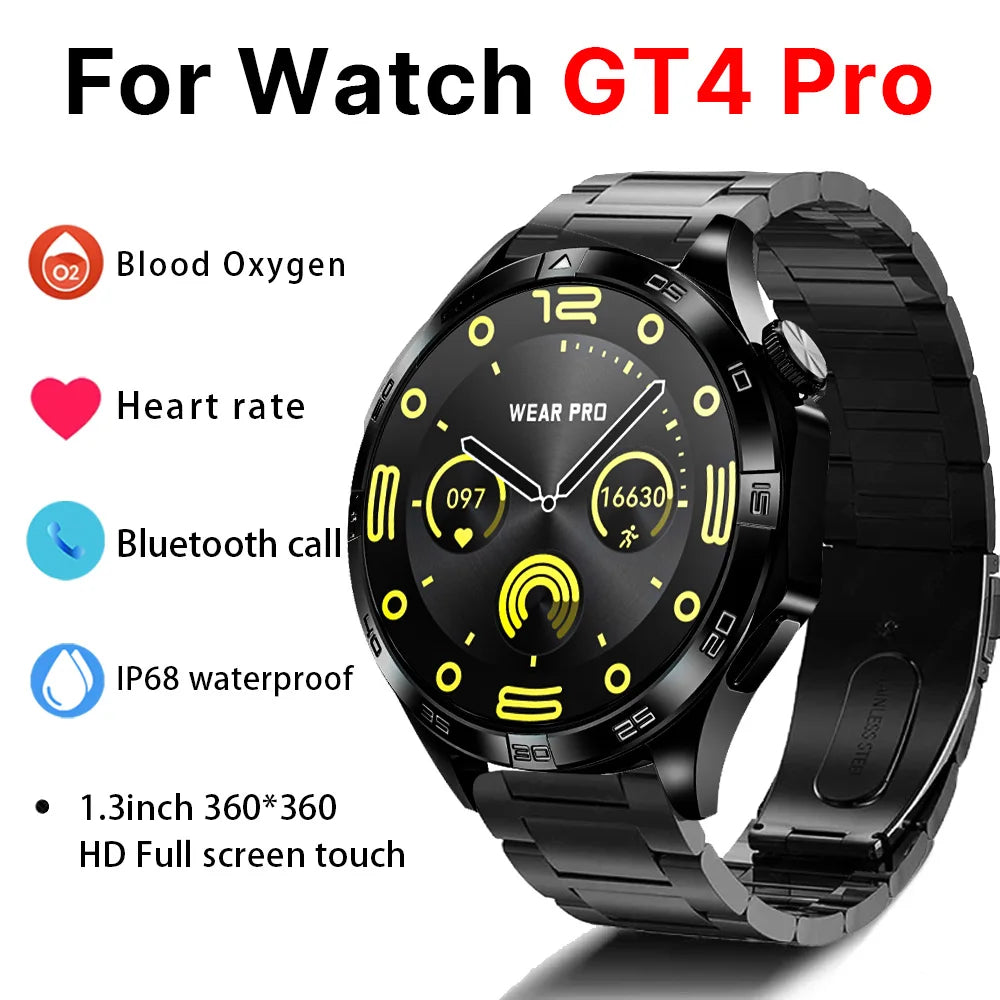 Zordai DT5 Mate Smart Watch 2024 New for Men 1.43" HD Screen NFC Bluetooth Call NFC Heart Rate GPS Tracker Fitness Smartwatch