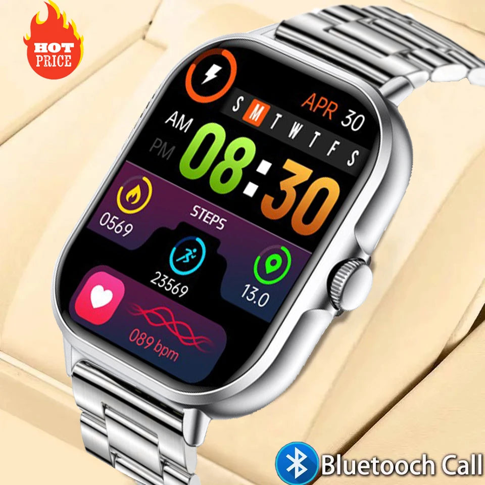 Newest Smart Watch 2024 Rotate Button Smartwatch Men Bluetooth reloj hombre For Man Women Fitness Bracelet DIY Face IOS Android