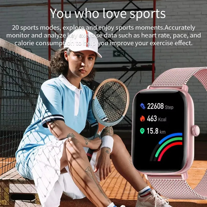 2024 LIGE Smart Watch For Woman Heart Rate Monitoring Men Sport Watches IP68 Waterproof Women Smartwatch Reloj Inteligente Mujer